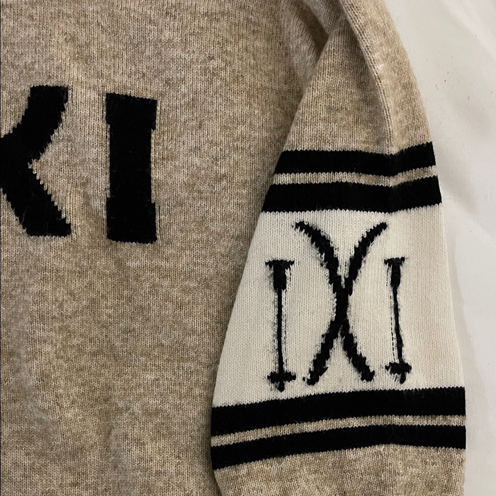 Lou & Grey Natural and Black Crewneck Sweater - Picture 3 of 7